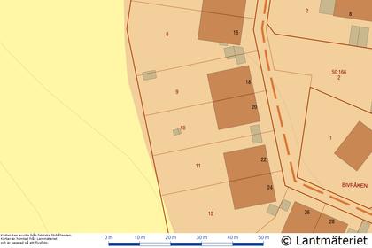 Illustrerad karta över fastigheten eller området