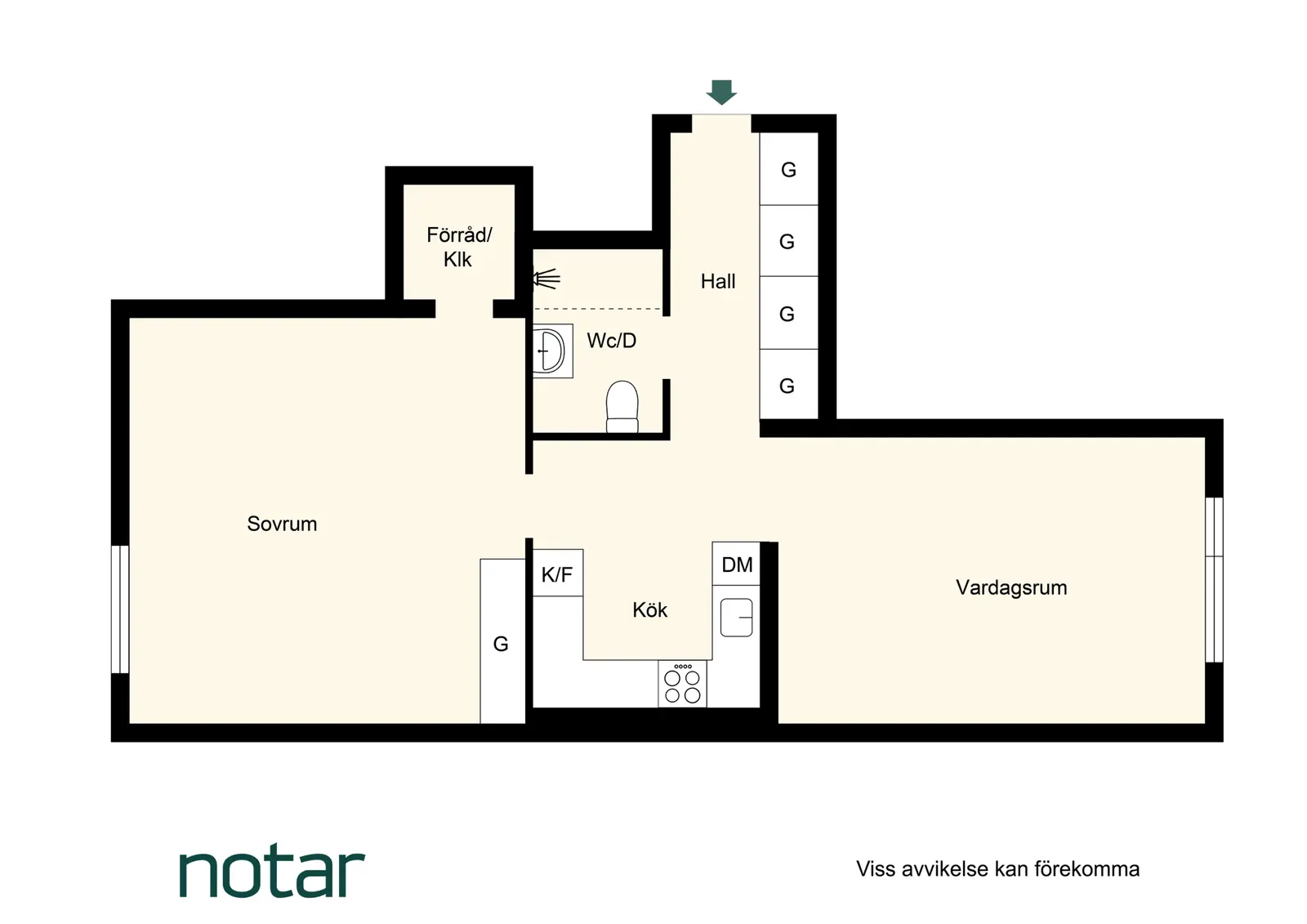 Planritning för Trädgårdsgatan 5
