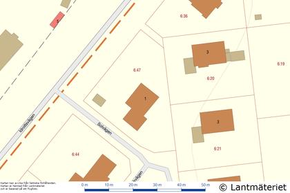 Illustrerad karta över fastigheten eller området