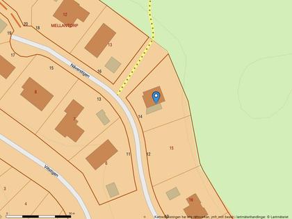 Illustrerad karta över fastigheten eller området