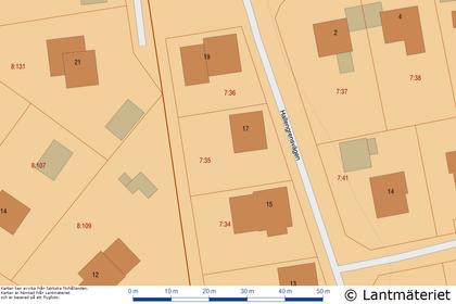 Illustrerad karta över fastigheten eller området