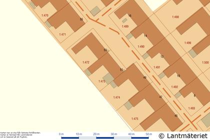 Illustrerad karta över fastigheten eller området