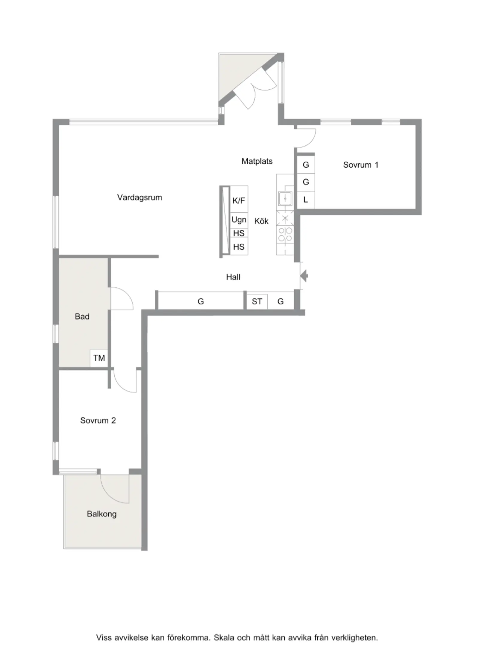 Floor plan for Vimpelgatan 21