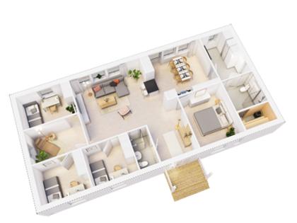 Illustrerad karta över fastigheten eller området
