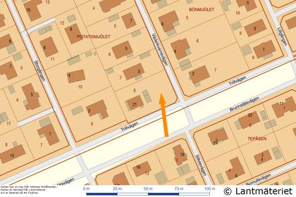 Illustrerad karta över fastigheten eller området