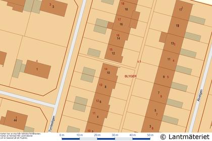Illustrerad karta över fastigheten eller området