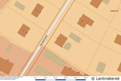 Illustrerad karta över fastigheten eller området