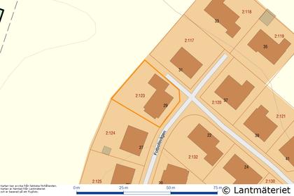 Illustrerad karta över fastigheten eller området
