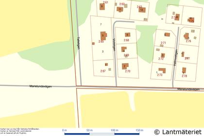 Illustrerad karta över fastigheten eller området