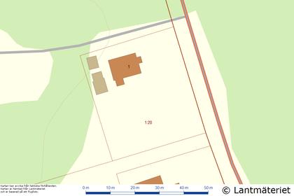 Illustrerad karta över fastigheten eller området
