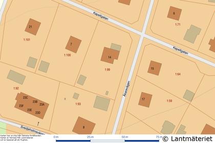 Illustrerad karta över fastigheten eller området