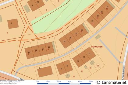 Illustrerad karta över fastigheten eller området
