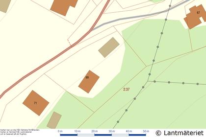 Illustrerad karta över fastigheten eller området