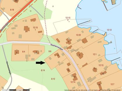 Illustrerad karta över fastigheten eller området