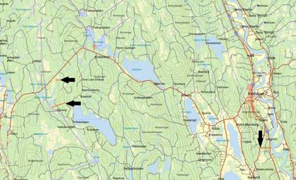 Illustrerad karta över fastigheten eller området