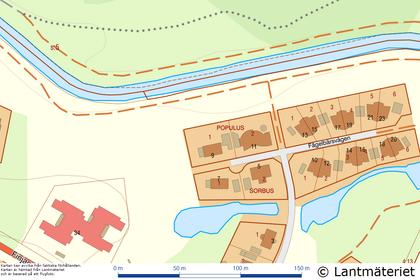 Illustrerad karta över fastigheten eller området
