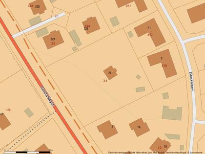 Illustrerad karta över fastigheten eller området
