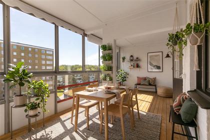 Balkong eller utsiktsbild
