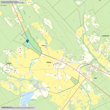 Illustrerad karta över fastigheten eller området