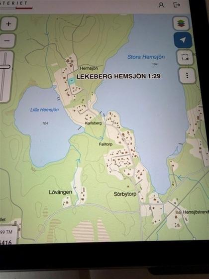 Illustrerad karta över fastigheten eller området