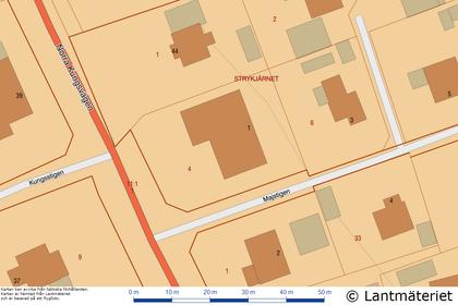 Illustrerad karta över fastigheten eller området
