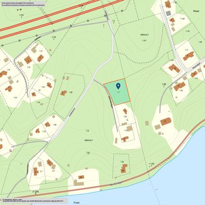 Illustrerad karta över fastigheten eller området