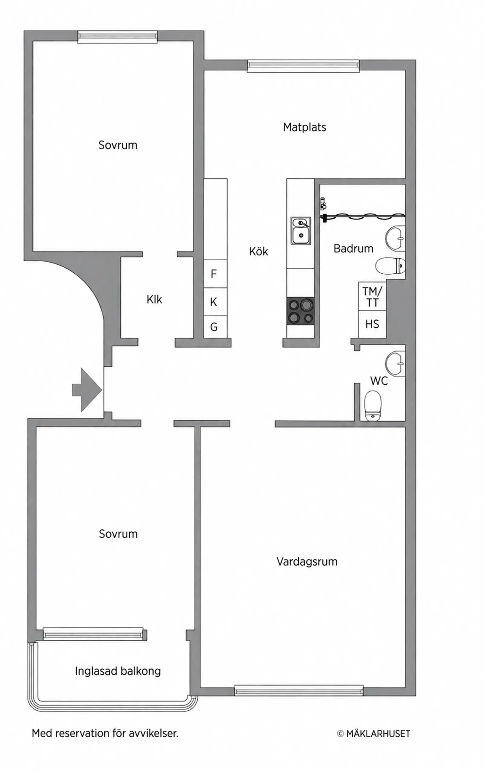 Floor plan for Odenvägen 19