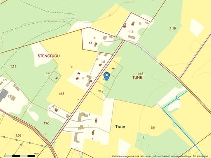 Illustrerad karta över fastigheten eller området
