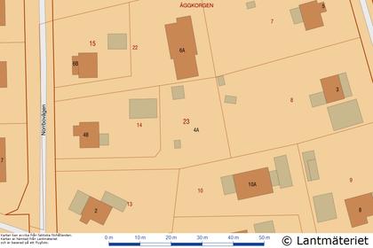 Illustrerad karta över fastigheten eller området