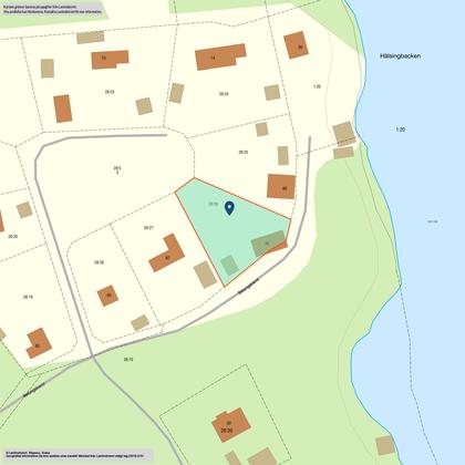 Illustrerad karta över fastigheten eller området