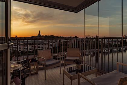 Balkong eller utsiktsbild
