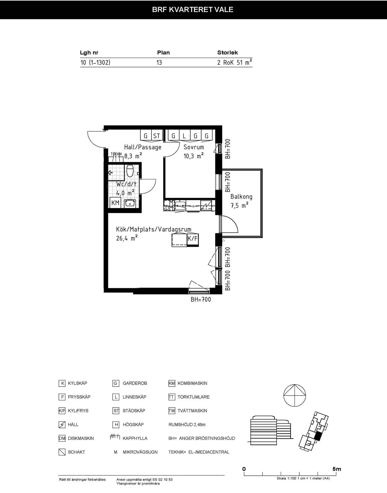 Floor plan for Skolgatan 68A