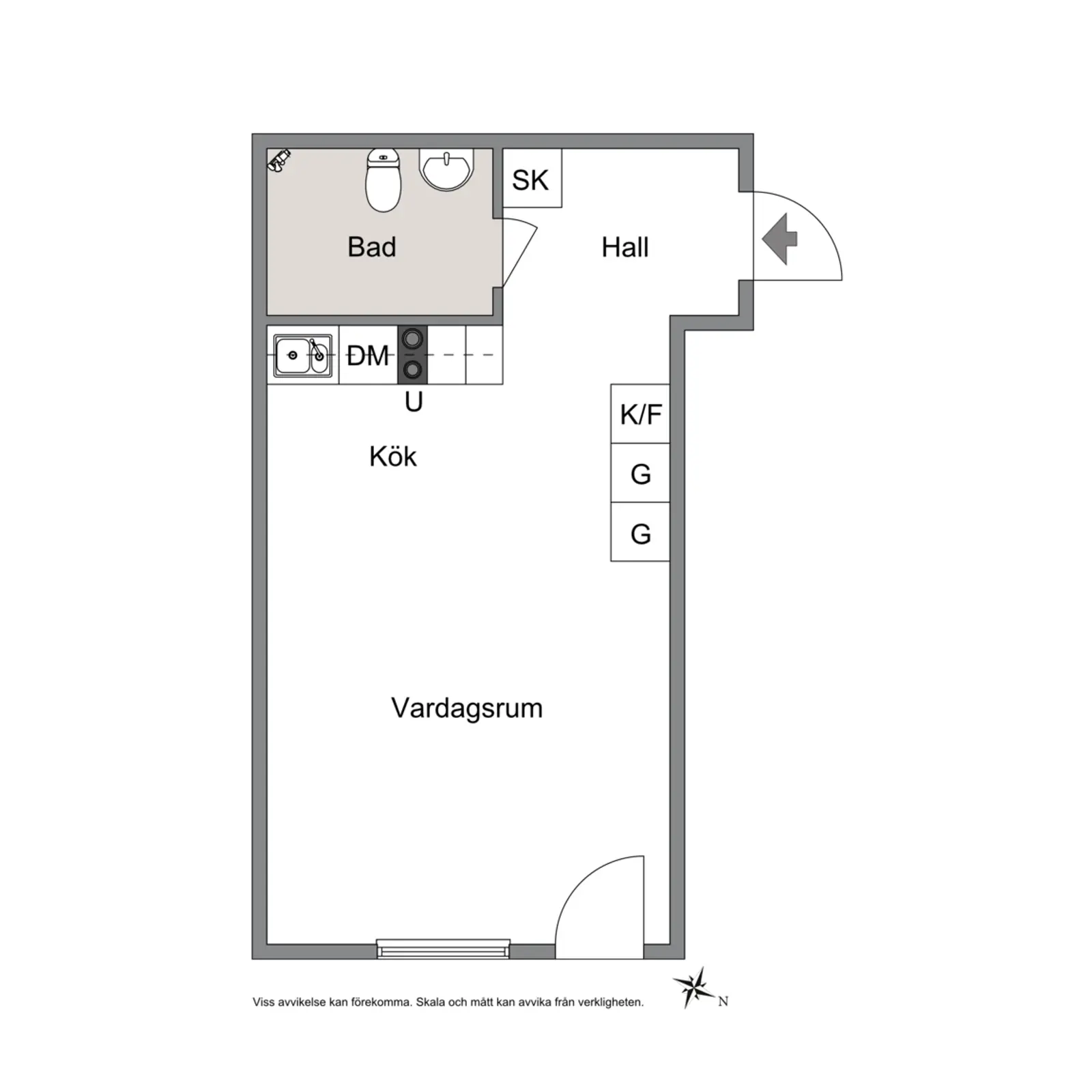 Floor plan for Kungsgatan 17