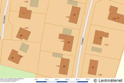 Illustrerad karta över fastigheten eller området