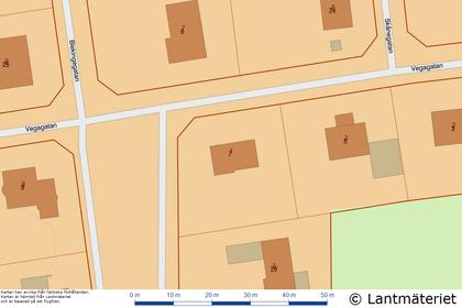 Illustrerad karta över fastigheten eller området