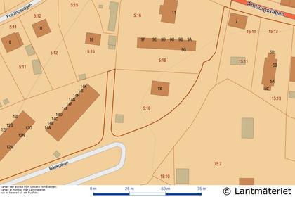Illustrerad karta över fastigheten eller området