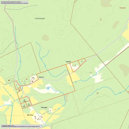 Illustrerad karta över fastigheten eller området
