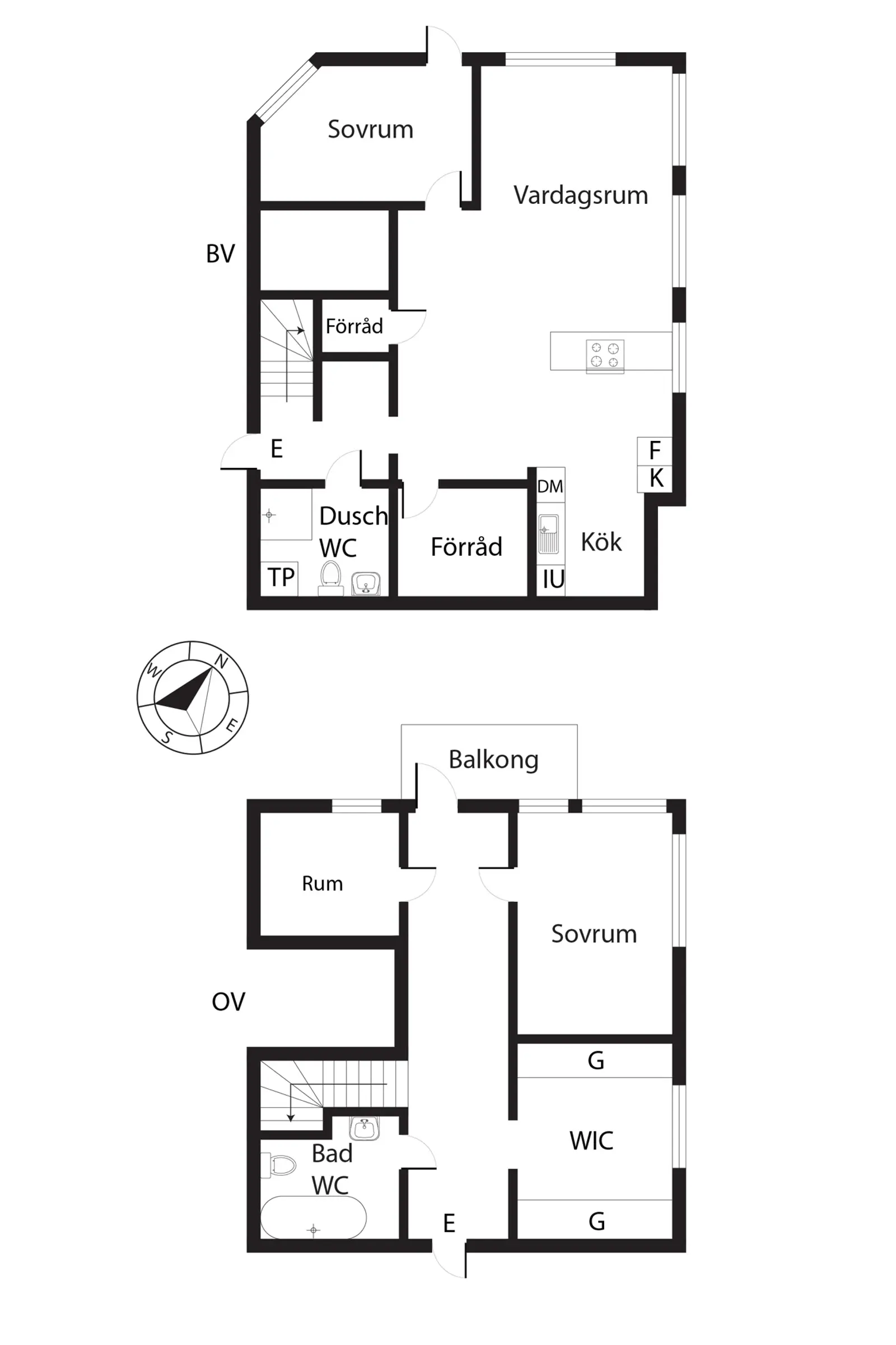Floor plan for Ellen Keys gata 24