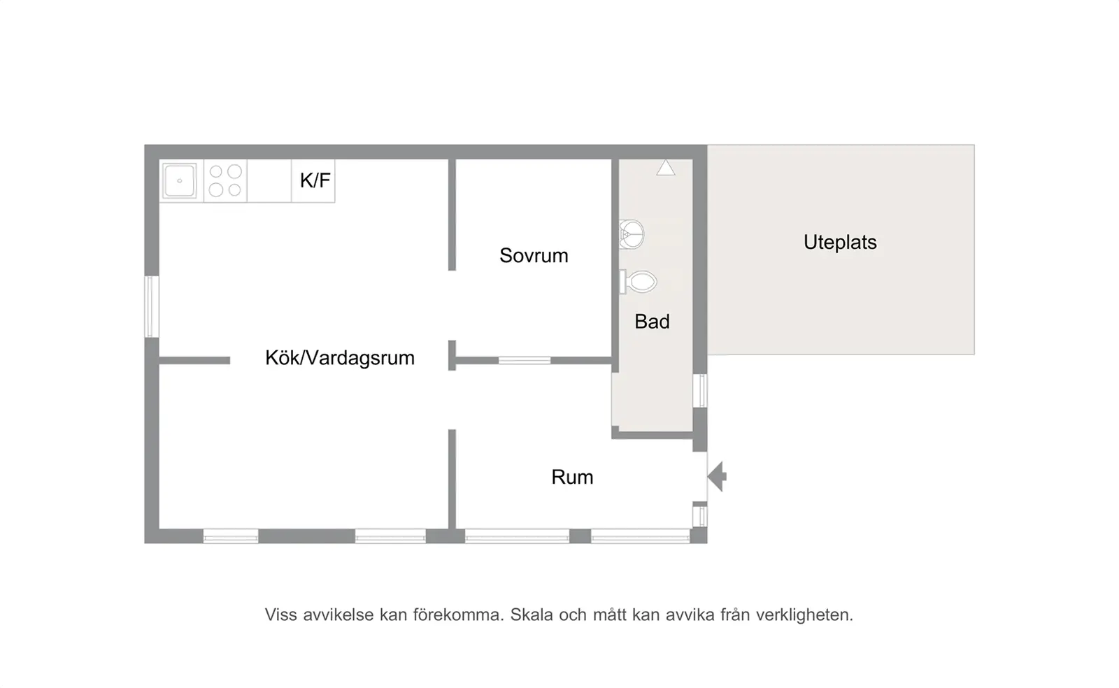 Floor plan for Calendulagatan 26