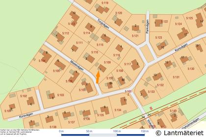 Illustrerad karta över fastigheten eller området