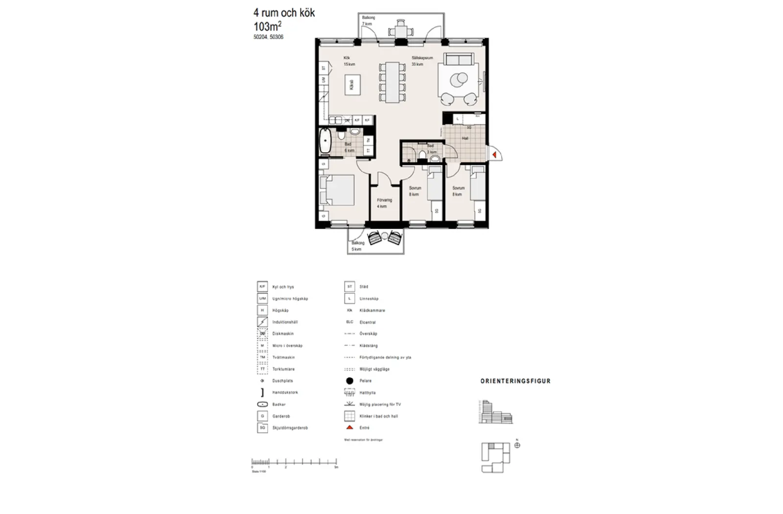 Floor plan for Renserigatan