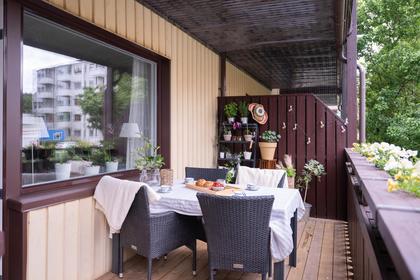 Balkong eller utsiktsbild