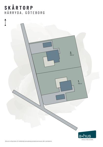Illustrerad karta över fastigheten eller området