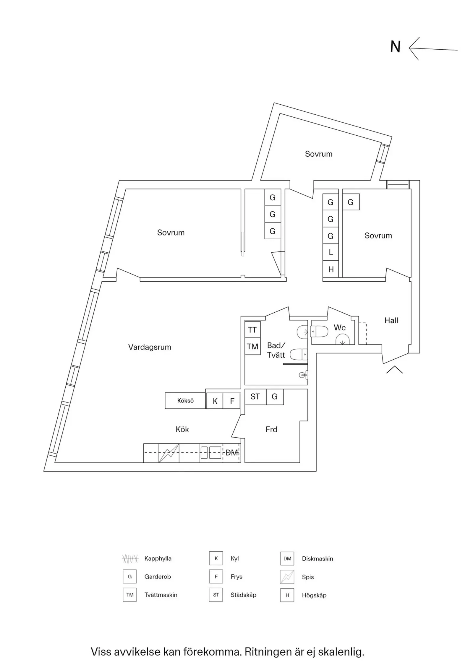Floor plan for Hornsbergs Strand 21