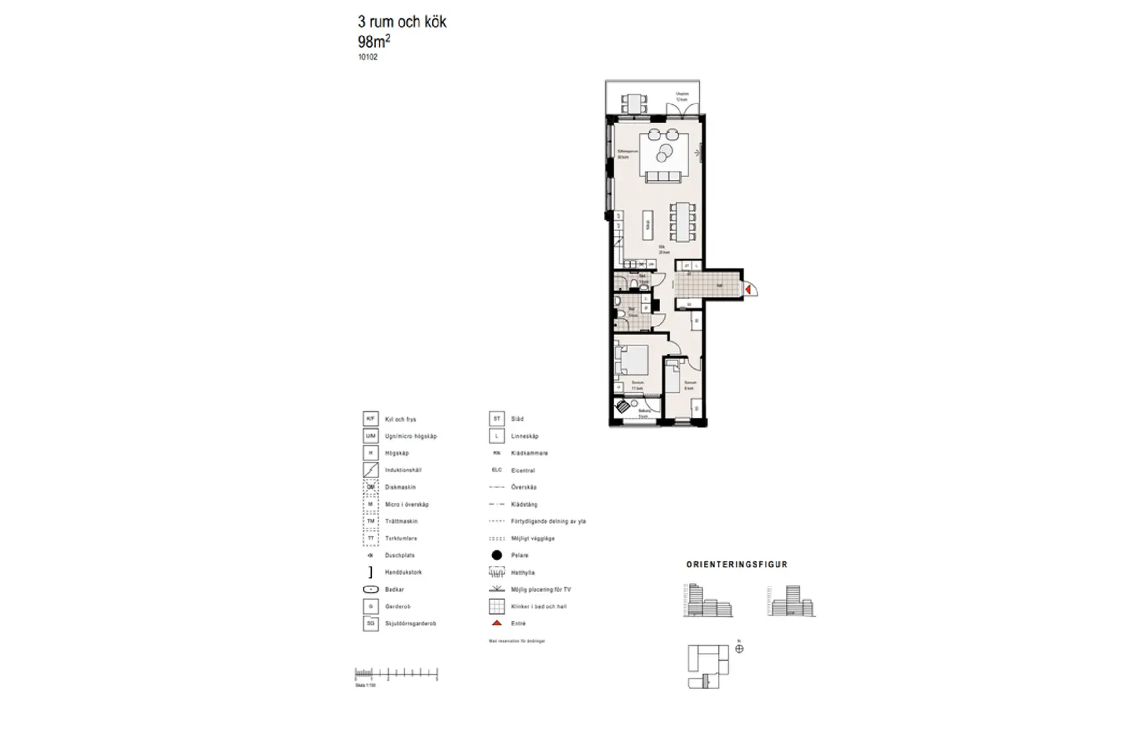 Floor plan for Lumpkungensgata