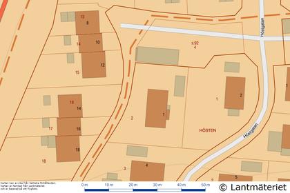 Illustrerad karta över fastigheten eller området