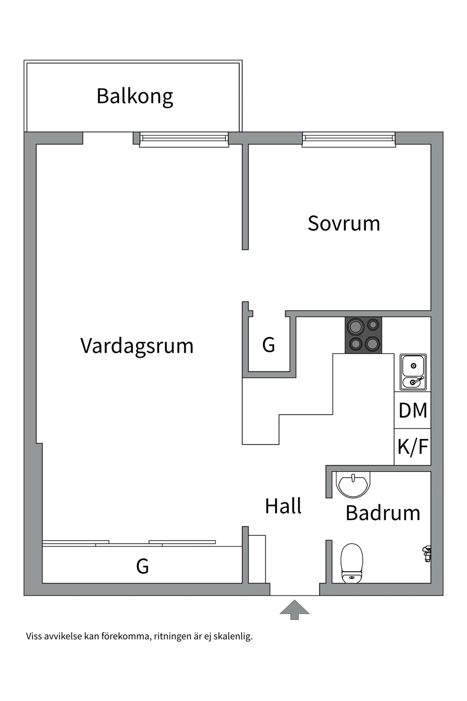 Floor plan for Strålgatan 12