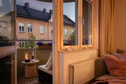 Balkong eller utsiktsbild