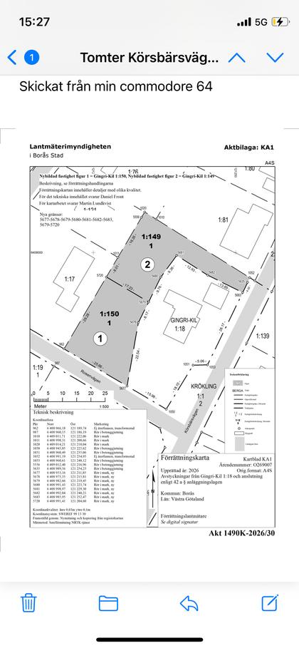 Illustrerad karta över fastigheten eller området
