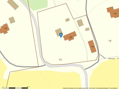 Illustrerad karta över fastigheten eller området